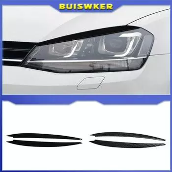 Автомобильная фара бровь век крышка отделка ABS углеродное волокно привлекательный для VW Golf 7 VII GTI GTD R MK7 2013-2017