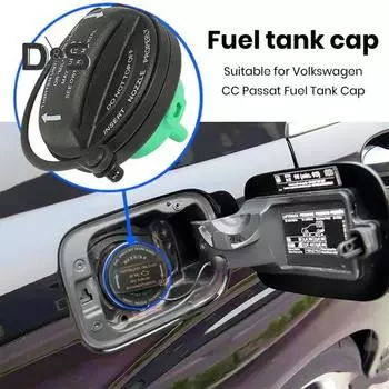 Автомобильная газовая крышка для CC для Passat OE3C820155 8K0201550N 3C0-201-550-N Легко устанавливается, силиконовое автоматическое уплотнение крышки топливного бака, сменные аксессуары зелёный