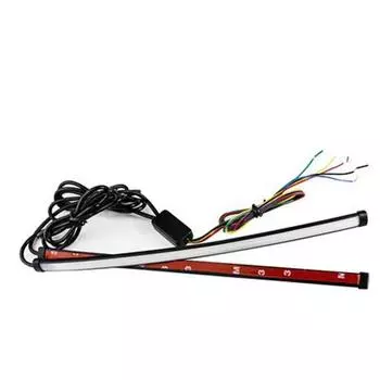 Автомобильная гибкая светодиодная лента Switchback Knight Rider для последовательного мигания фар DRL плавный янтарно-желтый указатель поворота