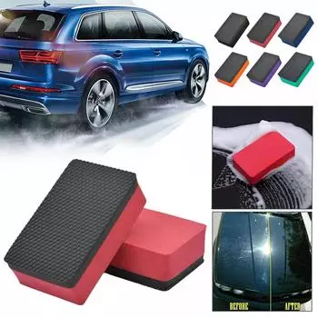 Автомобильная глина для дезинфекции губка для чистки блоков восковая губка скраб нанополироль чистящая губка ластик G9B9 синий