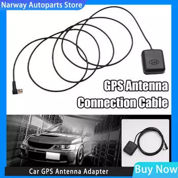 Автомобильная GPS-антенна SMA-разъем, 3-метровый кабель, GPS-приемник, автоматический антенный адаптер для автомобильной навигации, камера ночного видения, плеер чёрный