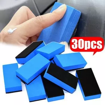 Автомобильная губка-кисть с керамическим покрытием, полировальный воск, нано-аппликаторы, подушечки для кузова, стеклянные губки, щетки, инструменты для обслуживания