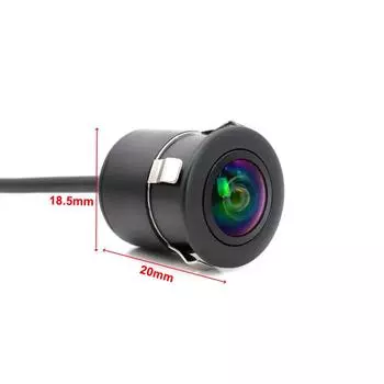 Автомобильная камера AHD 1080P 180° камера заднего вида с кабелем управления IP68 водонепроницаемый объектив ночного видения «рыбий глаз» для автомобильного радио