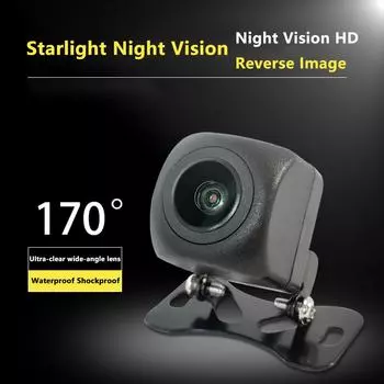 Автомобильная камера CCD Starlight ночного видения, камера заднего вида, универсальная стеклянная линза, IP68, водонепроницаемая HD автомобильная камера с парковочной линией 12V коричневый