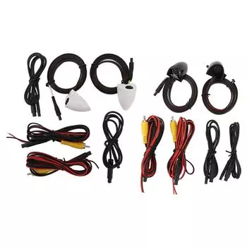 Автомобильная камера для слепых зон, система ночного видения, водонепроницаемая лента, крепление слева и справа, камера бокового обзора для C White