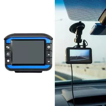 Автомобильная камера VG3, портативная запись о безопасном вождении чёрный/синий