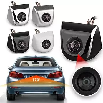 Автомобильная камера заднего вида 170 градусов Стеклянный объектив Ночное видение для парковочного монитора HD Камера заднего вида Водонепроницаемая CCD Видеокамера белый