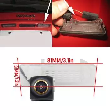 Автомобильная камера заднего вида для Smart Fortwo 451 для четырех Smart ED Car HD Night Vision CVBS 1080P FishEye Автомобильная камера заднего вида Golden Camera