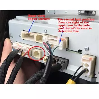 Автомобильная камера заднего вида для Toyota Highlander, провод для подключения фонаря заднего хода, оригинальный видеопереключатель, разъем-адаптер RCA