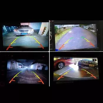 Автомобильная камера заднего вида HD видеокамера заднего вида резервная камера заднего вида 4 светодиодная парковочная камера ночного видения 170 градусов широкий угол чёрный