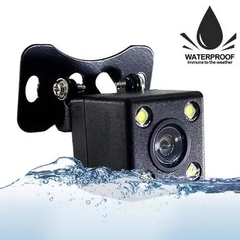 Автомобильная камера заднего вида, ночное видение, камера заднего вида, автопарковка, IP68, водонепроницаемая, CCD, светодиодный, монитор с автоматическим резервным копированием, HD-изображение 170 градусов