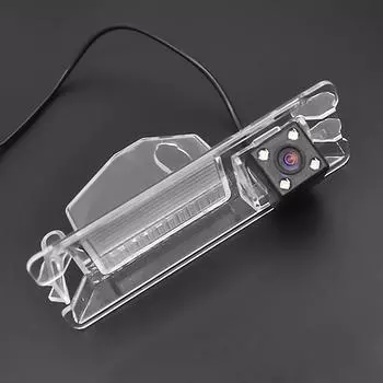 Автомобильная камера заднего вида, обратная резервная камера CCD CCD ночь, 4 светодиода для Nissan March Renault Logan