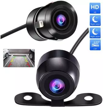 Автомобильная камера заднего вида с 12 светодиодами ночного видения, монитор для парковки задним ходом, CCD, водонепроницаемый, с большим углом обзора, HD-видео