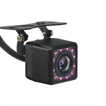 Автомобильная камера заднего вида с 12 светодиодами, HD-камера ночного видения, задняя камера заднего вида, широкоугольная водонепроницаемая камера 170°, водонепроницаемая камера 12LED чёрный