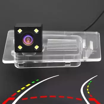 Автомобильная камера заднего вида с динамической траекторией/4 светодиода для Hyundai Elantra/Avante 2011-2020 Solaris Sedan HCR 2017-2020 4LED