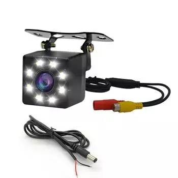Автомобильная камера заднего вида с HD ночным видением, камера заднего вида с HD-изображением, парковочная видеокамера с высокой водонепроницаемостью, монитор заднего вида 12V