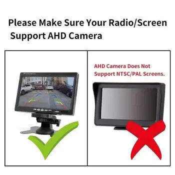 Автомобильная камера заднего вида с широким углом обзора HD, ночное видение, камера заднего вида для парковки автомобиля, водонепроницаемая с кабелем 6 м для монитора AHD/CCD