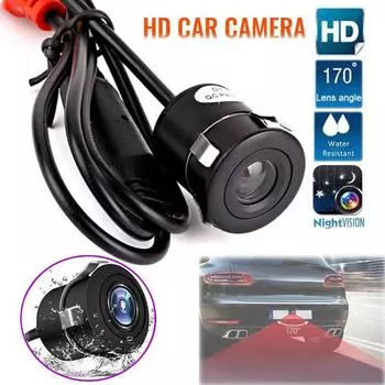 Автомобильная камера заднего вида заднего вида, камера ночного видения HD RVC, водонепроницаемая 170°, универсальная резервная камера заднего вида для парковки