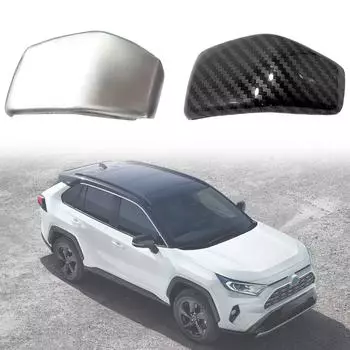 Автомобильная карбоновая крышка рычага переключения передач ABS для Toyota RAV4 2019-2024 Автомобильные аксессуары серебряный