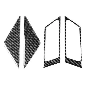 Автомобильная колонка A крышка динамика отделка карбоновое волокно + эпоксидное покрытие наклейка для Maserati Ghibli для Quattroporte 2014 2015 автомобильный стиль CHINA