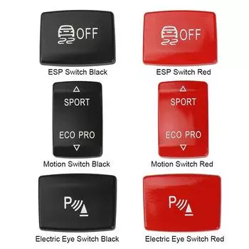 Автомобильная консоль ESP противоскользящий переключатель спортивные кнопки радарный датчик ключ чехол для BMW 1 2 3 4 серии F20 F21 F30 F34 F32 F36 2012-2019 Sport Button чёрный