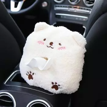 Автомобильная коробка для салфеток, милые плюшевые животные, держатель для салфеток, портативный ящик, коробка для стайлинга автомобилей, многофункциональные автомобильные принадлежности для женщин