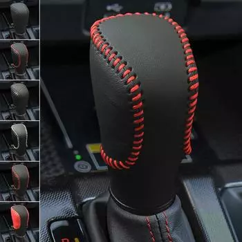 Автомобильная кожаная ручка переключения передач, воротники, чехол для ручного тормоза для Honda Civic 2024-2024, подходит для 2024-2024 Accord 2018-2024