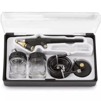 Автомобильная краска 0,8 мм с большой головкой, одноплатная машина, долговечность, универсальность, давление, компрессор для аэрографа, 1 комплект, нижний тип горшка