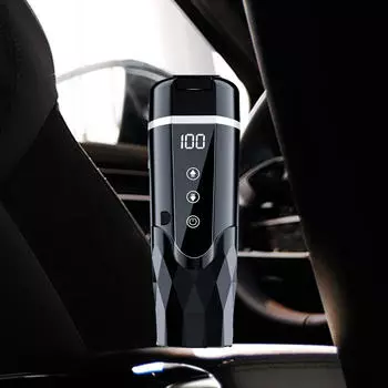 Автомобильная кружка с подогревом, умный подогрев, дорожный кофе для чая чёрный