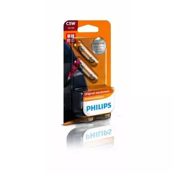 Автомобильная лампа PHILIPS и свет Лампа накаливания для комнаты C5W (Т10.5X38) Лампа для лицензии Premium Vision 12 В 5 Вт для ремонта, совместимая с импортными автомобилями, пак.