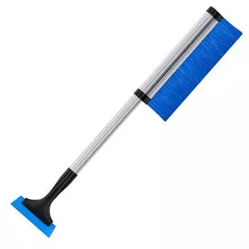 Автомобильная лопата для снега, выдвижной автомобильный снегоочиститель, скребок для льда на лобовом стекле, практичный оконный скребок для снега на автомобиле чёрный