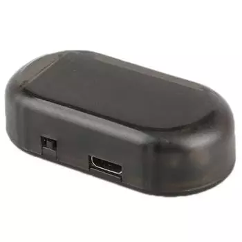 Автомобильная ложная сигнальная лампа безопасности, имитация солнечной энергии, светодиодная имитация сигнализации, беспроводное предупреждение, противоугонная сигнальная лампа, имитация мигания