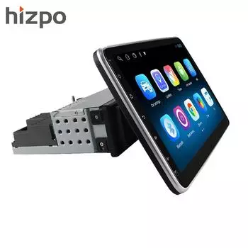 Автомобильная магнитола Hizpo 1G + 32G 10,1 дюйма, вращающаяся на 360°, 1 Din, авторадио, GPS для универсального мультимедийного плеера, стерео, 1DIN, видео, авторадио, головное устройство Carplay, аудио 1GB 16GB NO-Carplay