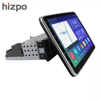 Автомобильная магнитола Hizpo 3G + 32G 10,1 дюйма, вращающаяся на 360°, 1 Din, авторадио, GPS для универсального мультимедийного проигрывателя, стерео, 1DIN, видео, авторадио, головное устройство Carplay, аудио S1 8Core 3G 32G