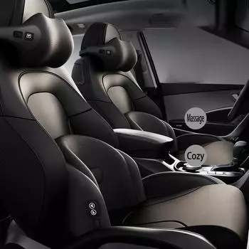 Автомобильная массажная подушка для поддержки шеи и талии, универсальная подушка для талии и подголовника для офисного сиденья, подушка для путешествий и дома