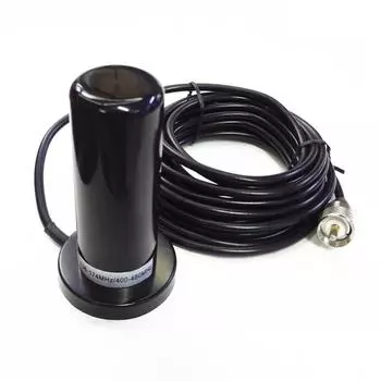 Автомобильная мобильная радиоантенна 136-174/400-470 МГц автомобильная радиоантенна с двухдиапазонным магнитным креплением, водонепроницаемая чёрный