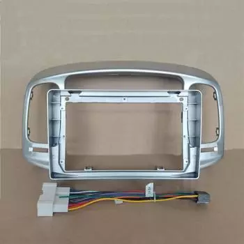 Автомобильная мультимедийная рамка, автомобильное радио, аудиорамка, панель приборов, 9-дюймовые панели для Hyundai Accent MC III 2005 2006 2007 2008 2009 2010 белый