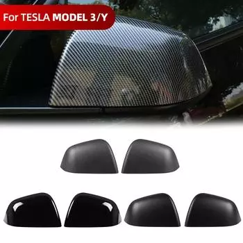 Автомобильная накладка на боковую дверь из АБС-пластика для Tesla Model 3 Model Y 2021-2024, автомобильные внешние аксессуары, боковые крышки заднего вида