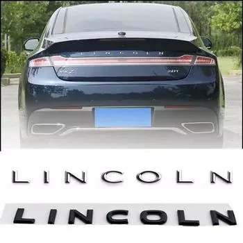 Автомобильная наклейка 3D Chrome Letters Emblem Decal Автомобильный Стайлинг для MKX MKZ MKC чёрный