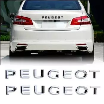 Автомобильная наклейка 3D DIY буквы эмблема наклейка автомобильный Стайлинг для 206 207 301 307 308 408 508 2008 3008 4008 5008 серебряный