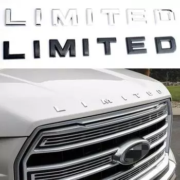 Автомобильная наклейка 3D DIY LIMITED буквы эмблема наклейка автомобильный Стайлинг для F150 F250 F350 серебряный