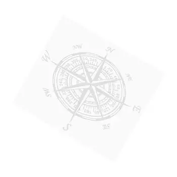 Автомобильная наклейка Campass из водонепроницаемого ПВХ, 20x20 см, для универсального автомобильного украшения, белая белый