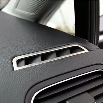 Автомобильная наклейка из нержавеющей стали для кондиционера, вентиляционная крышка для Volkswagen VW Golf 7 VII MK7