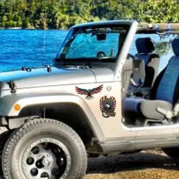 Автомобильная наклейка изысканный узор декоративная эко-американский орел виниловая наклейка наклейка A