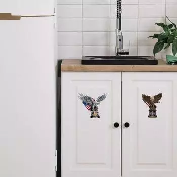 Автомобильная наклейка изысканный узор декоративная экологически чистая виниловая наклейка «Американский орел» для автомобиля C