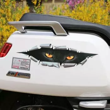 Автомобильная наклейка «кошачий глаз» Автомобильные аксессуары Водонепроницаемые стеклянные наклейки для автомобиля Креативные наклейки Автомобильные товары L
