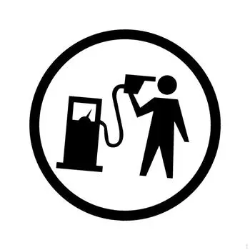 Автомобильная наклейка, крышка топливного бака, простая установка, стиль декора, виниловая наклейка, забавные знаки