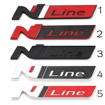 Автомобильная наклейка N Line, значок, эмблема, наклейка на переднюю решетку для Hy + un + dai 1 & Stickers