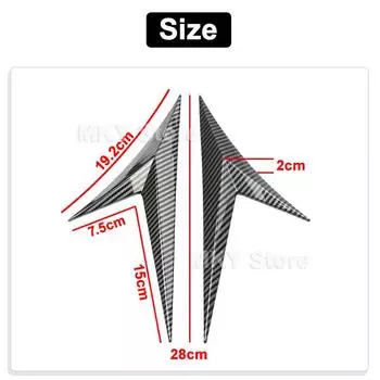 Автомобильная наклейка на доску с листьями, декоративная наклейка, воздухозаборник для экстерьера автомобиля, боковое дефлекторное крыло, крышка крыла, отделка, тюнинг, стайлинг автомобиля, акульи жабры чёрный
