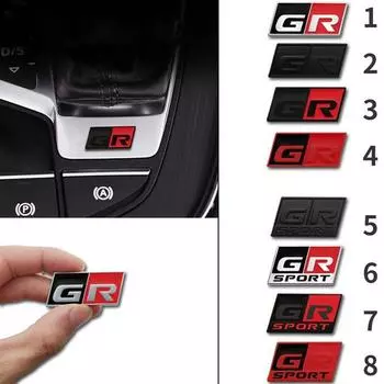 Автомобильная наклейка с логотипом, металлическая маркировка, эмблема, значок, наклейки для Toyota sport GR Sport C-HR RAV4 Avensis Prado Prius, автоаксессуары 5